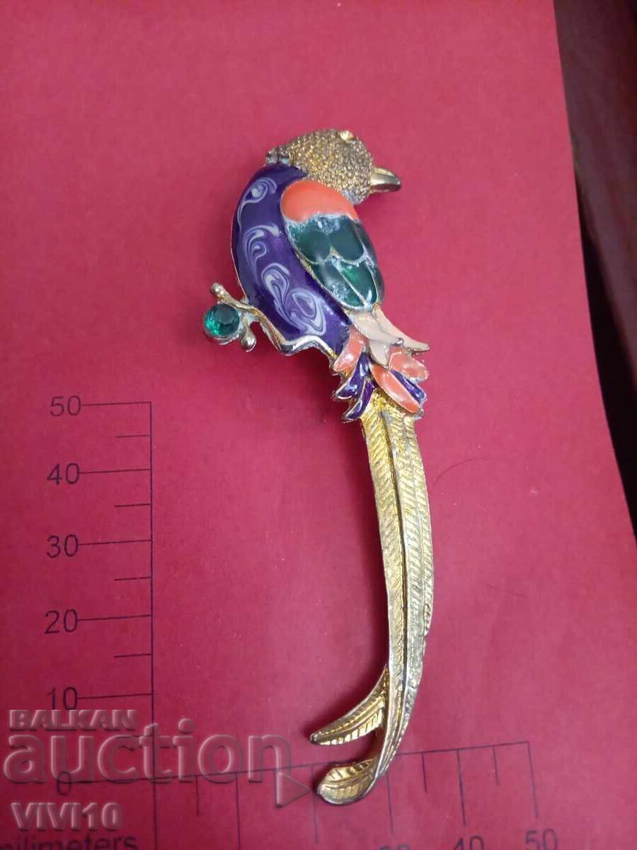 Antique Enamel Brooch