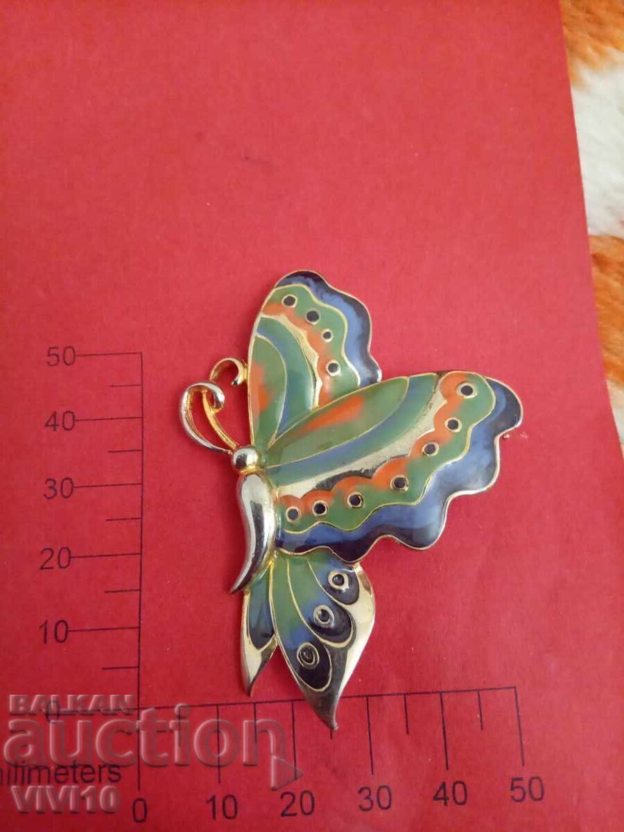 Antique Enamel Brooch