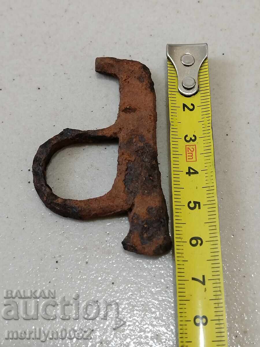 Παλιό τσακμάκ από παλιά, εστία, σφυρήλατο σίδερο με τιμή 49.00 BGN | € 25.05