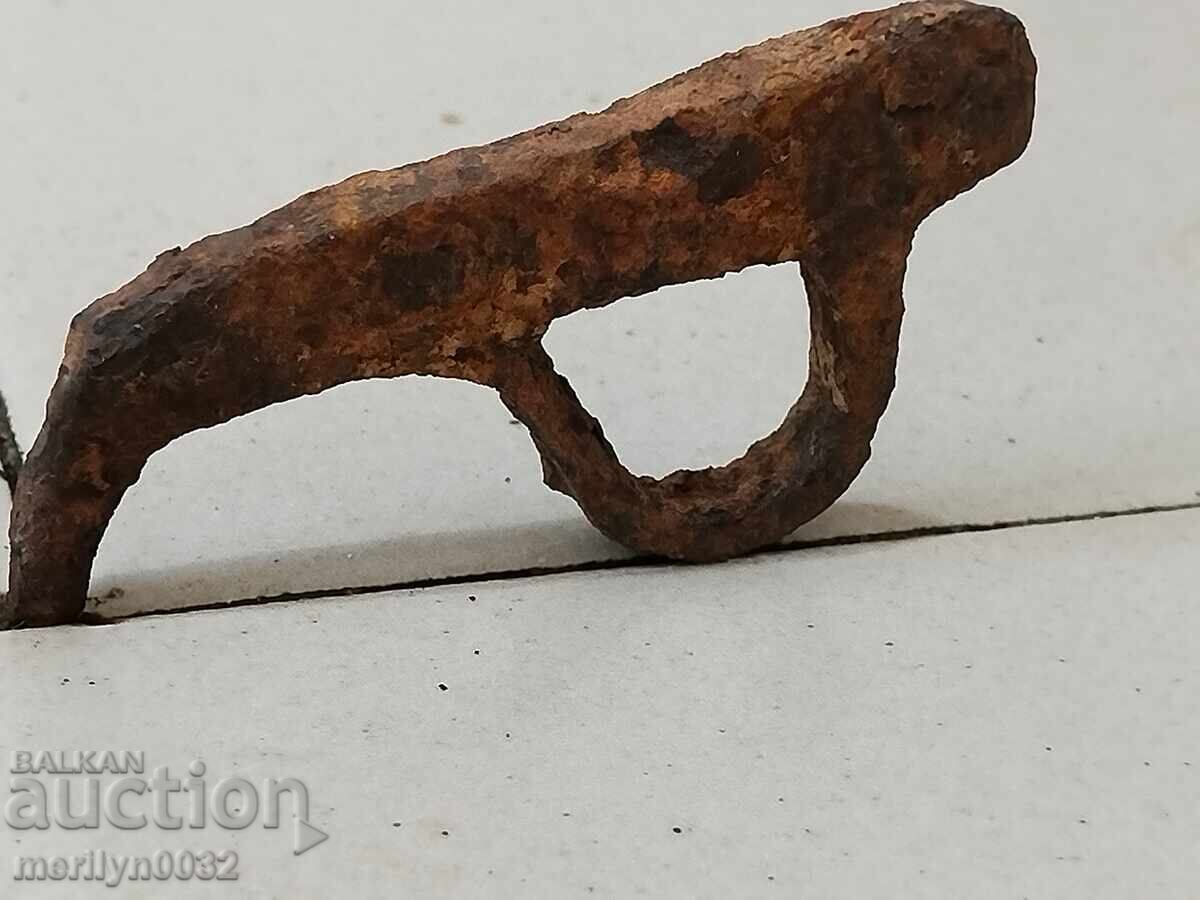 Chakmak vechi din vremuri vechi, vatră, fier forjat - 5