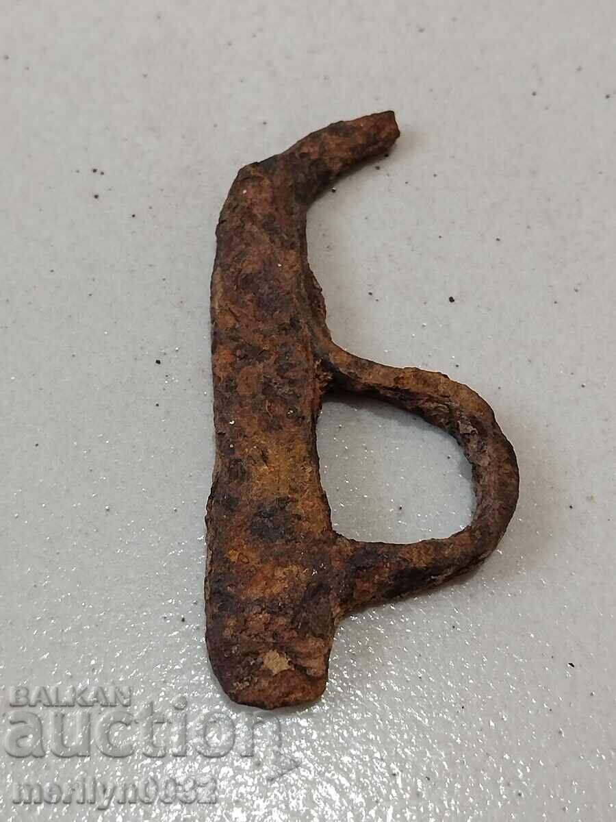 Chakmak vechi din vremuri vechi, vatră, fier forjat