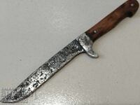 Cuțit vechi cu gardă și canal, fără teacă