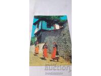 Postcard Chepelare Rhodope costumes 1977