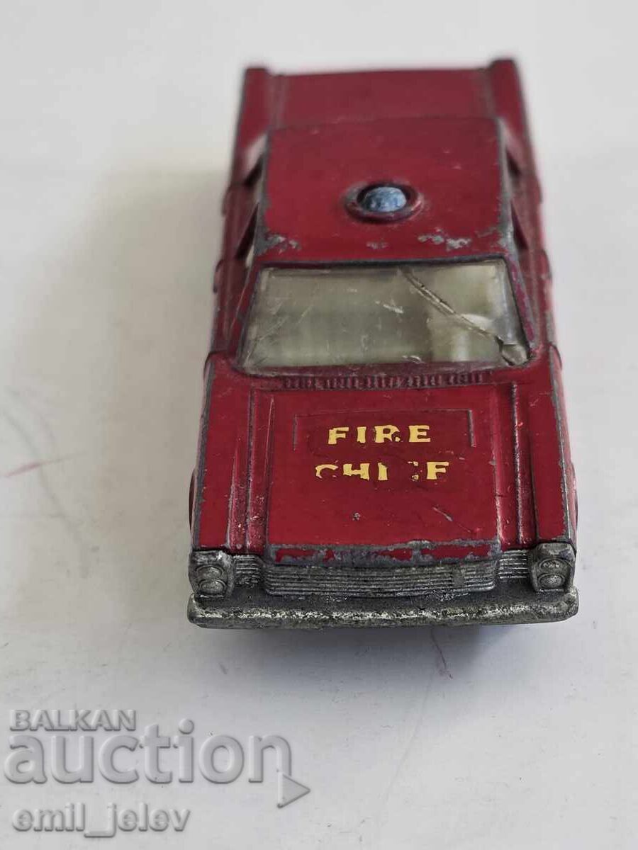Matchbox Moko Lesney Nr.59C Ford Galaxy Fire Chief Car 1966 - 5 Matchbox Moko Lesney Nr.59C Ford Galaxy Fire Chief Car 1966 - 5