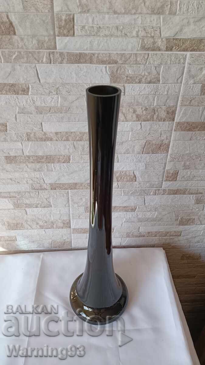 Large glass vase - dark green - 53cm with price 45.00 BGN | € 23.01