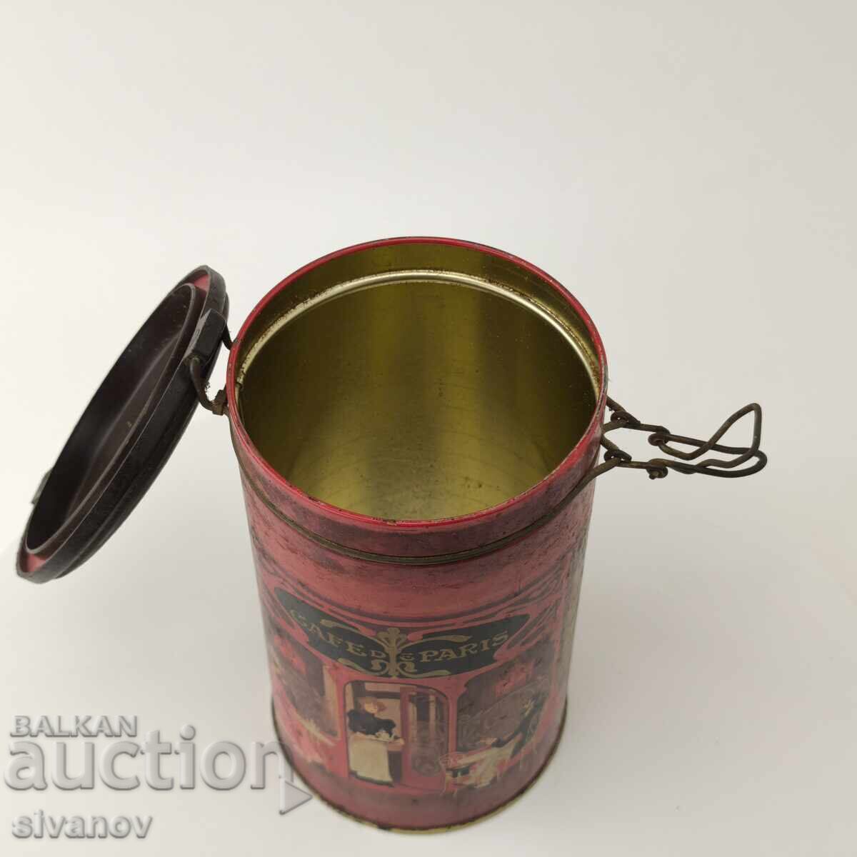Old metal coffee tin Cafe de Paris #5911 with price 14.99 BGN | € 7.66
