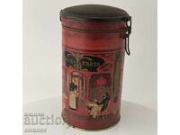 Стара метална кутия за кафе Cafe de Paris #5911