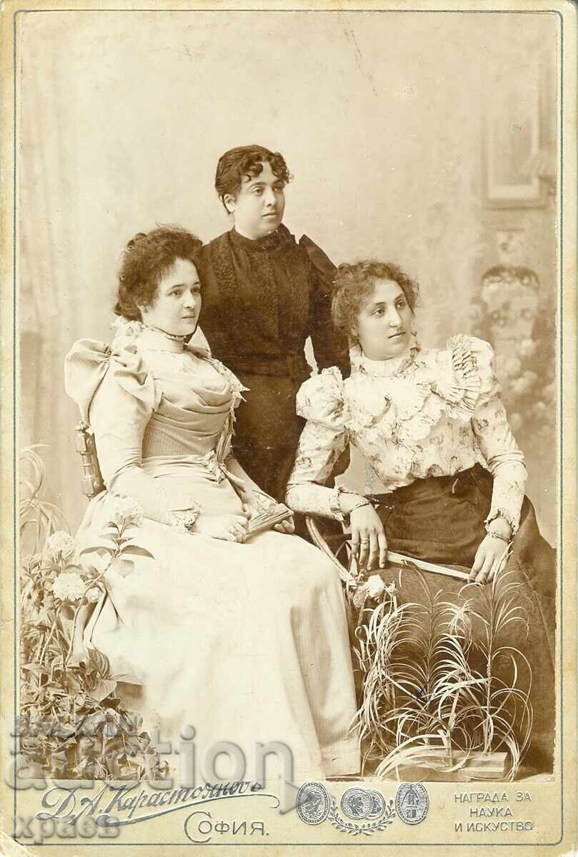СТАРА ФОТОГРАФИЯ - КАРТОН - Д.КАРАСТОЯНОВ - СОФИЯ - 0109