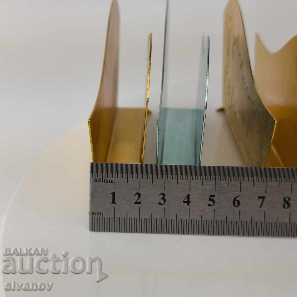 Set vechi de 3 șervețele din aluminiu URSS #5915 - 7 Set vechi de 3 șervețele din aluminiu URSS #5915 - 7