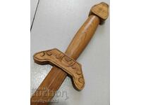 Sabie din lemn pentru decor, pumnal decor