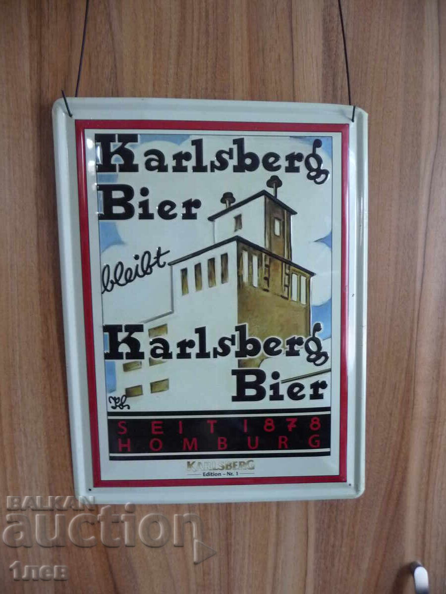 Metal Sign Karlsberg bier beer German brewery beer