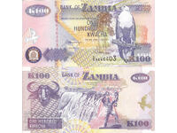 tino37- ЗАМБИЯ - 100 КВАЧА - 1992г - UNC