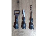 Set de deschizătoare de sticle, 3 bucăți, pentru cunoscători