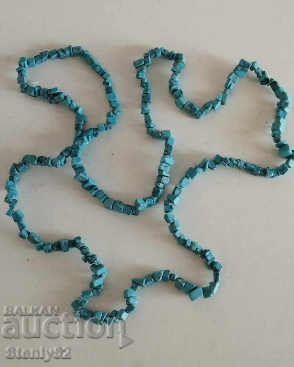 Necklace of natural Turquoise stone with a weight of 36.03 g