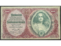 Austria 5000 Kronen 1922 Pick 78 Ref 1557