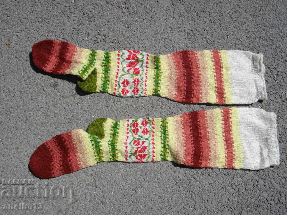 KNITTED COLORFUL SOCKS FOR TRADITIONAL COSTUME with price 65.00 BGN | € 33.23
