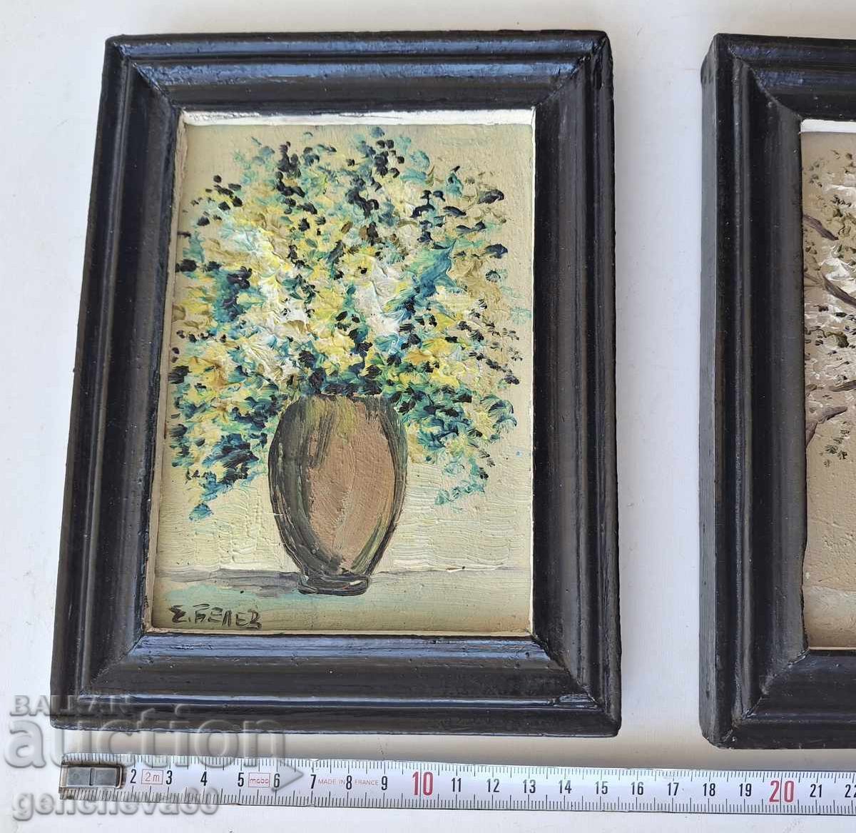 Delivery of Beautiful Original Oil Paintings, "Vase with Flowers" - E. Velev Delivery of Beautiful Original Oil Paintings, "Vase with Flowers" - E. Velev