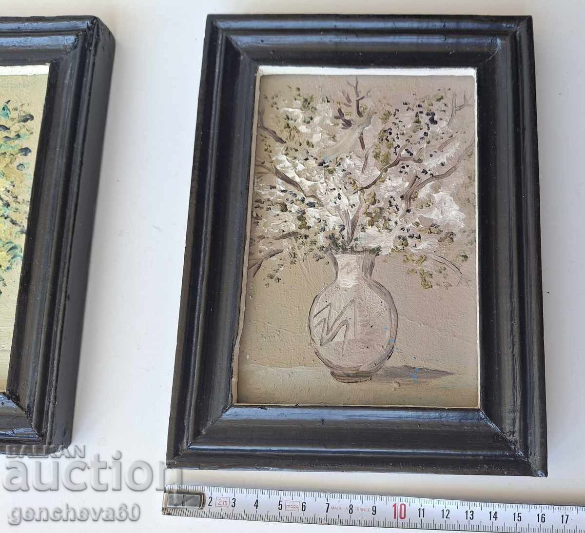 Όμορφες Αυθεντικές ελαιογραφίες, "Βάζο με λουλούδια" - Ε. Βέλεφ - 5 Όμορφες Αυθεντικές ελαιογραφίες, "Βάζο με λουλούδια" - Ε. Βέλεφ - 5