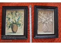 Frumoase picturi în ulei originale, "Vază cu flori" - E. Velev