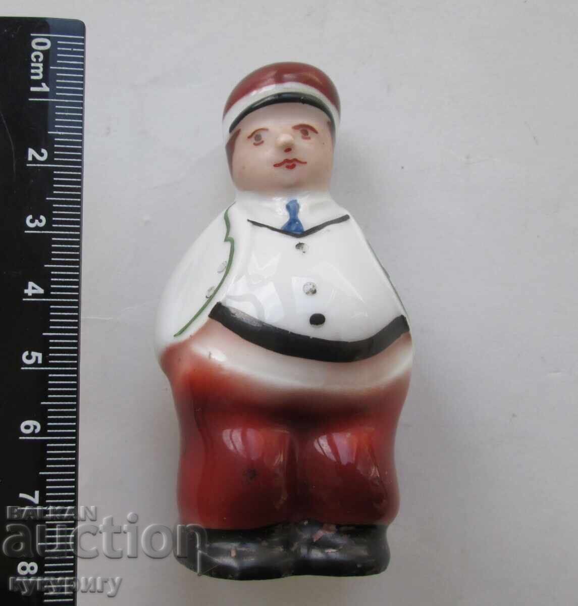 Стара порцеланова солница статуетка фигура на шишко - 7