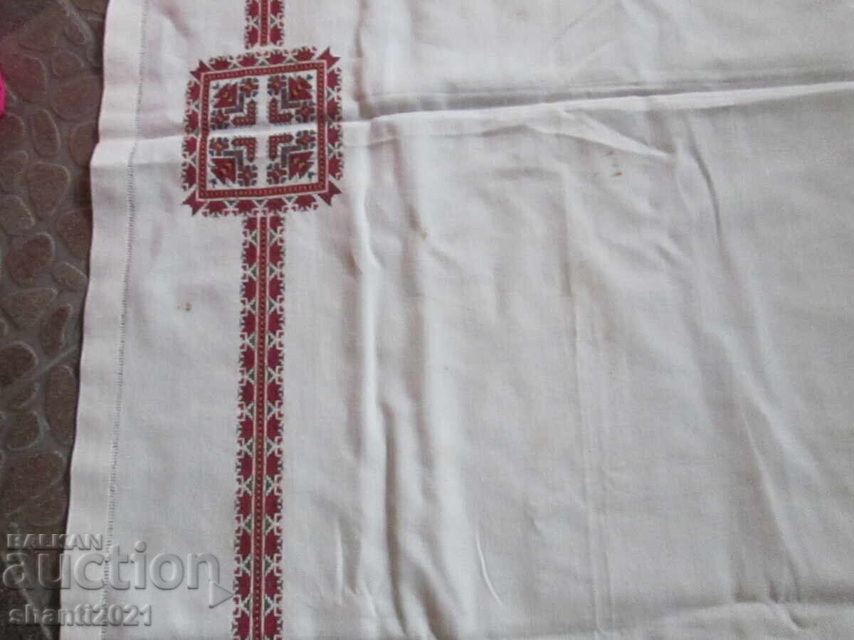 Hand-embroidered tablecloth, folk motifs, 145x145 cm - 5 Hand-embroidered tablecloth, folk motifs, 145x145 cm - 5