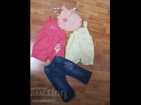 Lot salopete, blugi, bavete