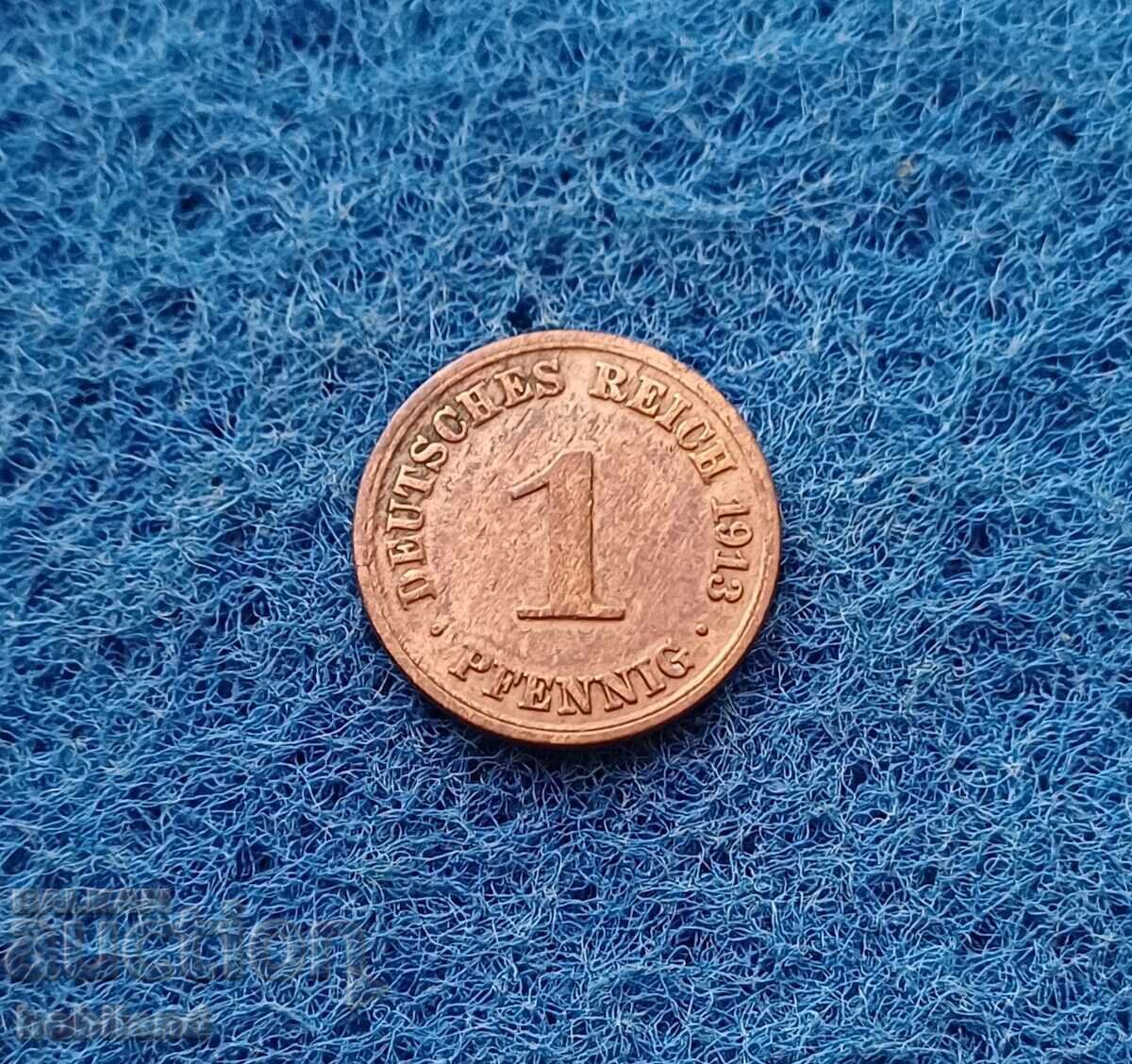 1 Pfennig Germany 1913/ A