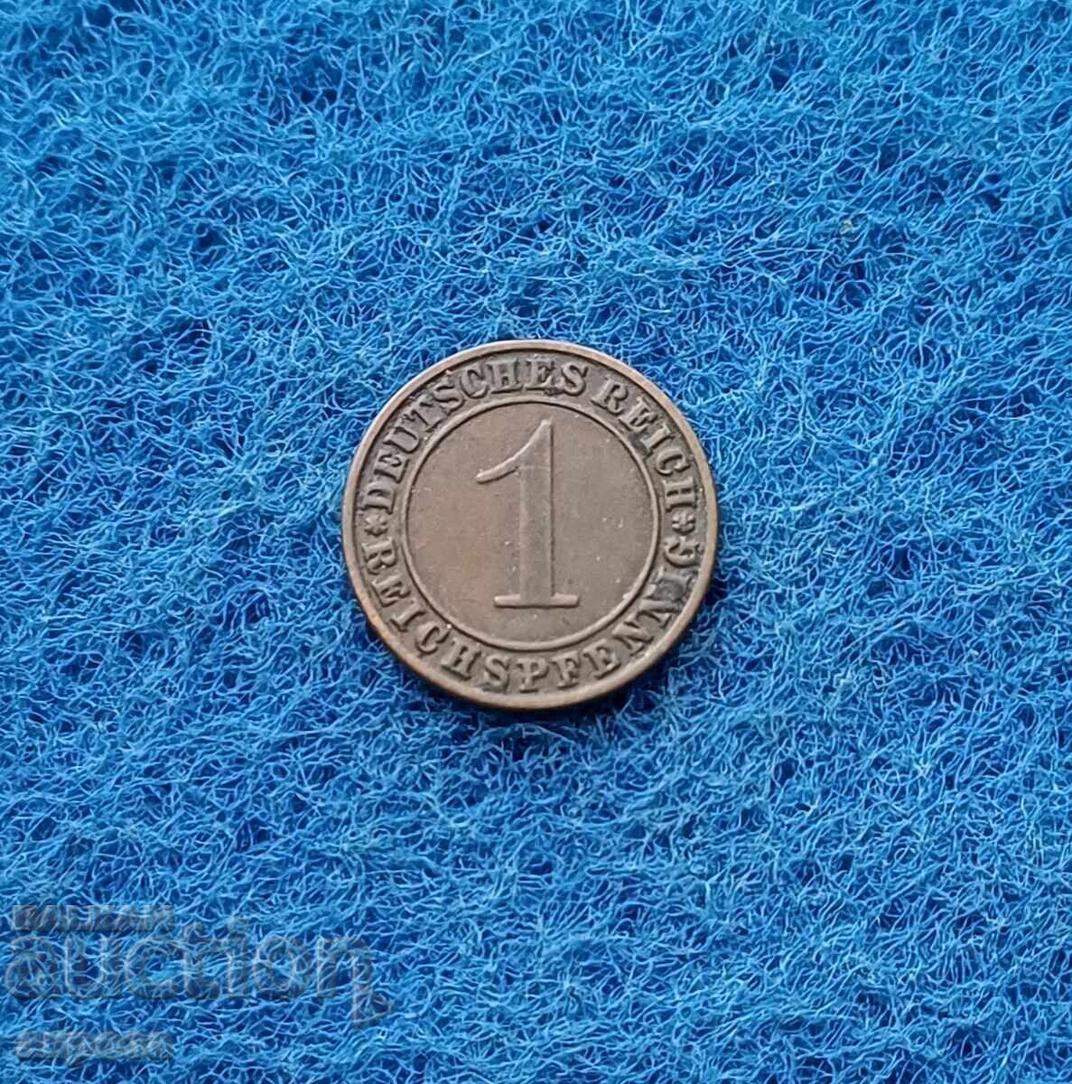 1 Pfennig Germany 1934/A