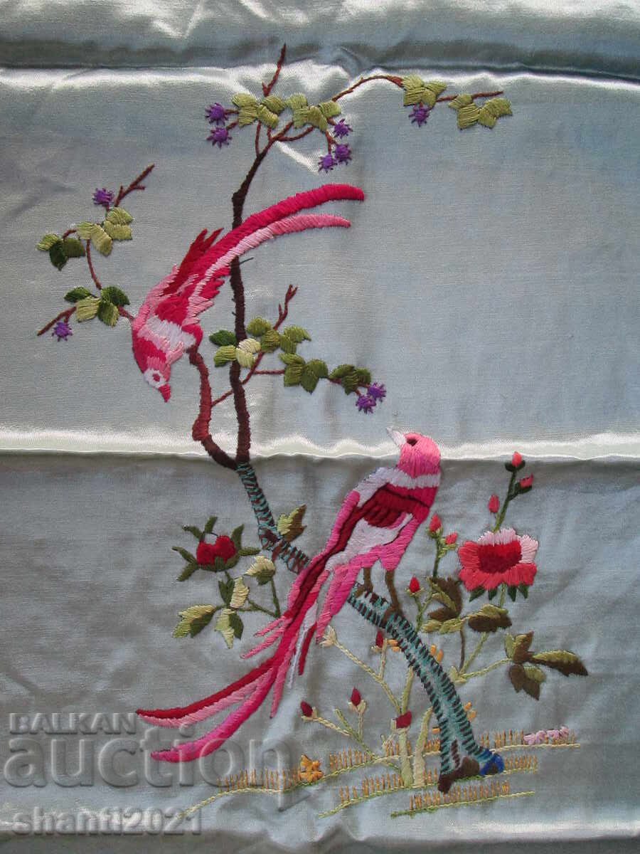 Hand-stitched tapestry - parrots, 64x44cm - 6 Hand-stitched tapestry - parrots, 64x44cm - 6