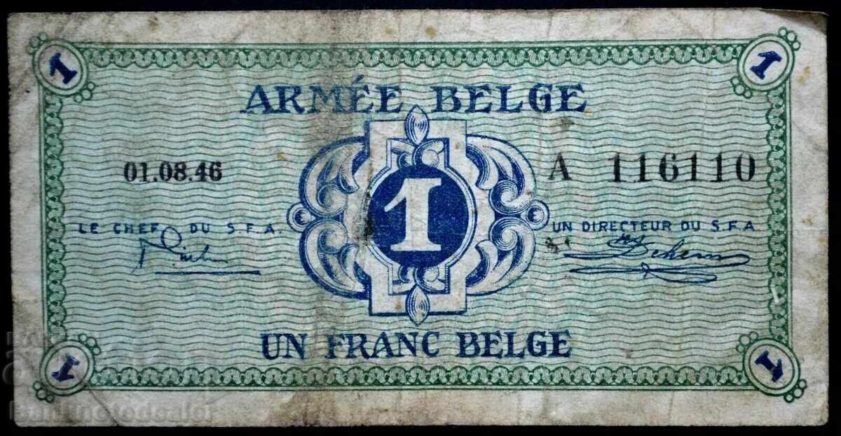 Βέλγιο 1 Φράγκο 1946 Pick M1 Ref 6110