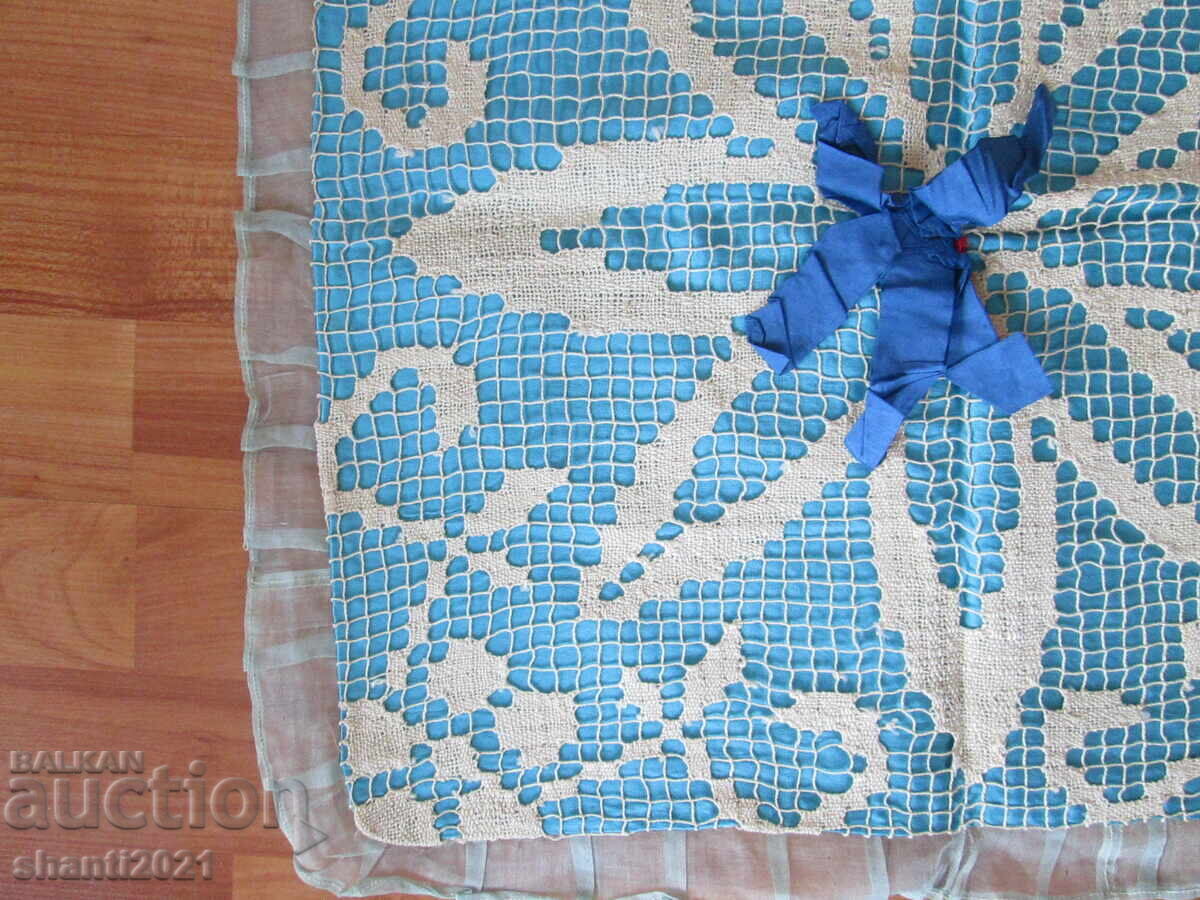 Licitație Veche pernă decorativă - croșetată - unicat, 50x50cm Licitație Veche pernă decorativă - croșetată - unicat, 50x50cm