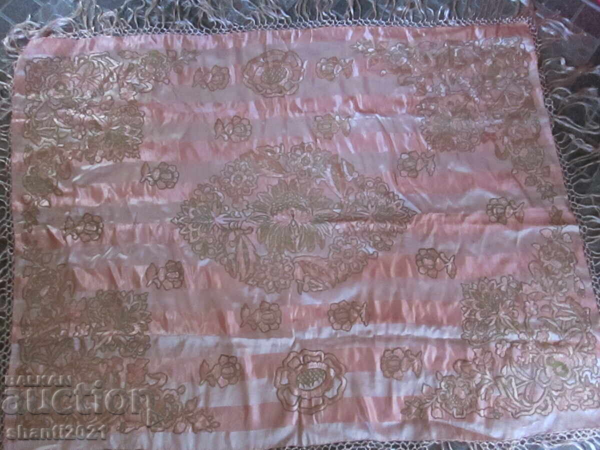 Silk cover, goldwork embroidery and silk threads - 5