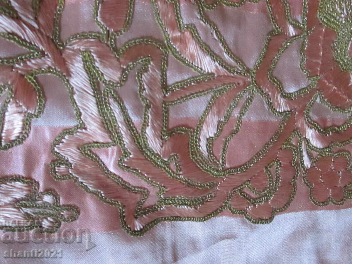 Silk cover, goldwork embroidery and silk threads - 7