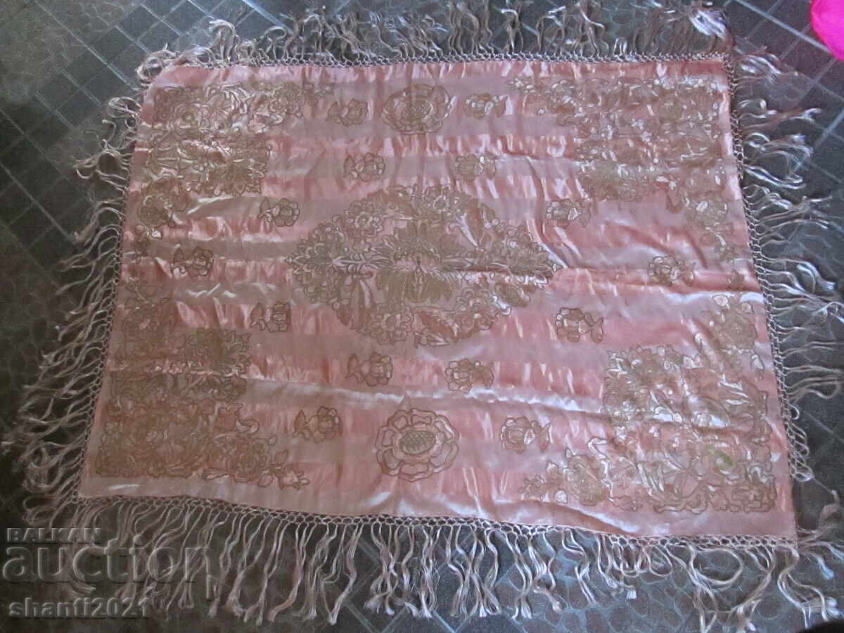 Silk cover, goldwork embroidery and silk threads