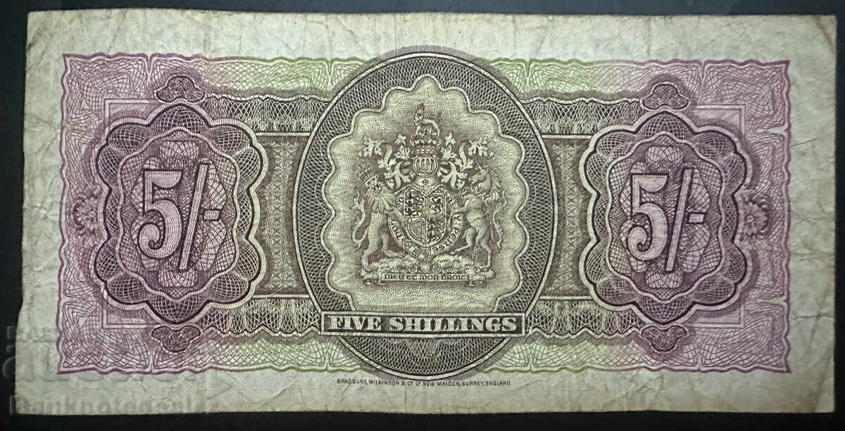 Bermuda 5 Shillings 1952 Pick 18b Ref 4645 с цена 75.00 лв. | € 38.35 Bermuda 5 Shillings 1952 Pick 18b Ref 4645 с цена 75.00 лв. | € 38.35