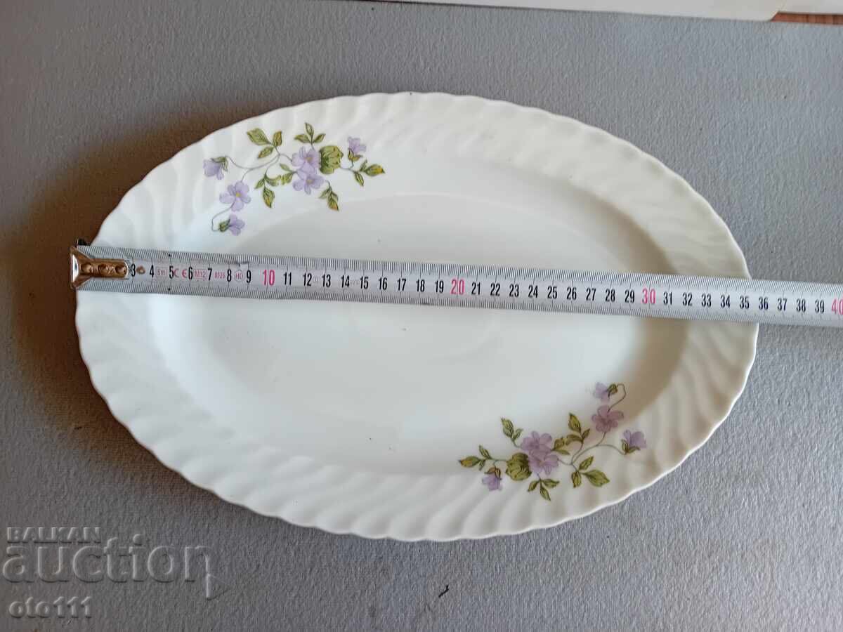 OLD PORCELAIN PLATTER, BOWL OLD PORCELAIN PLATTER, BOWL