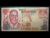 Botswana 20 Pula 2002-7 Pick 27b Ref 5448