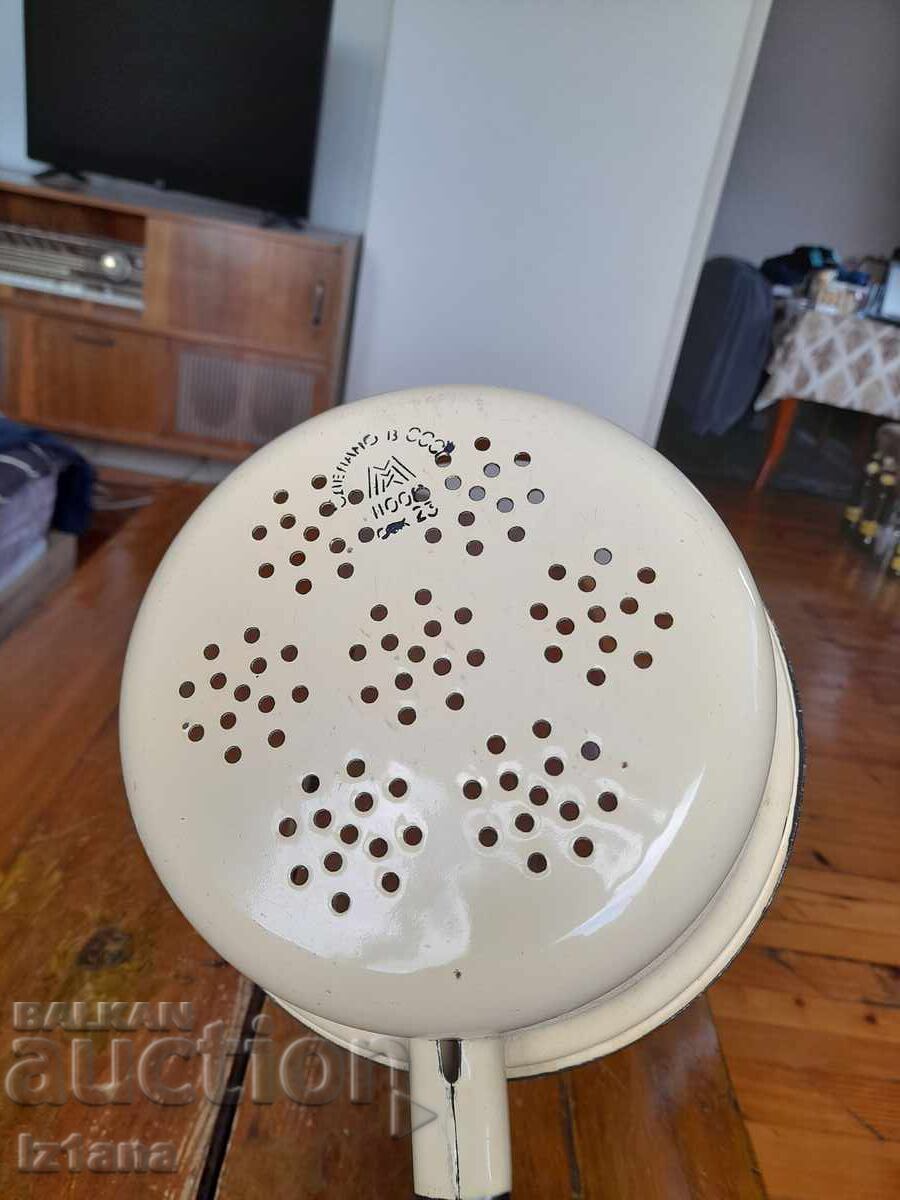 Παλαιό εμαγιέ σουρωτήρι, τρυπητό - 7