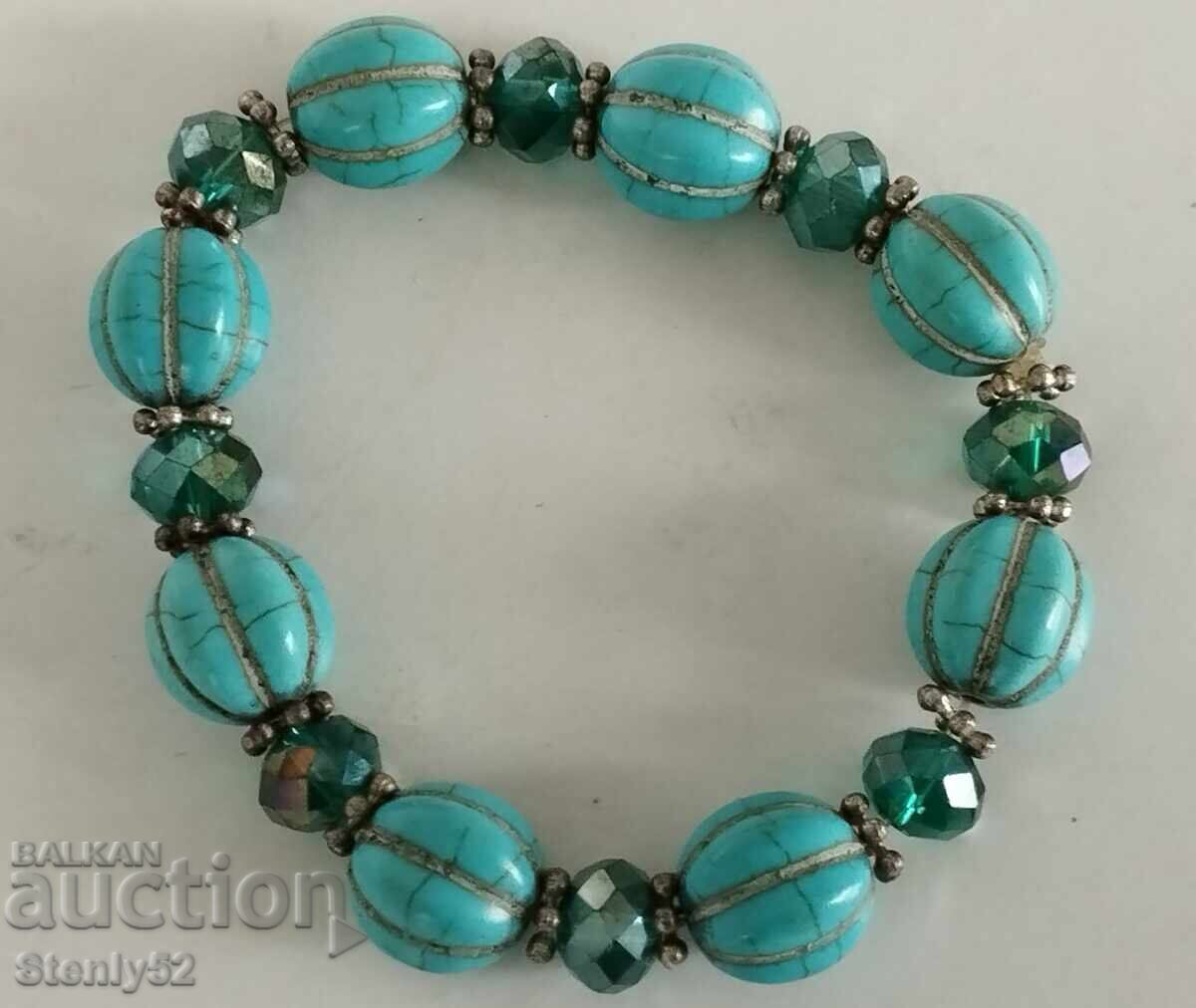 Γκρίβνα με φυσικούς λίθους Τυρκουάζ βάρος 37.30 γρ