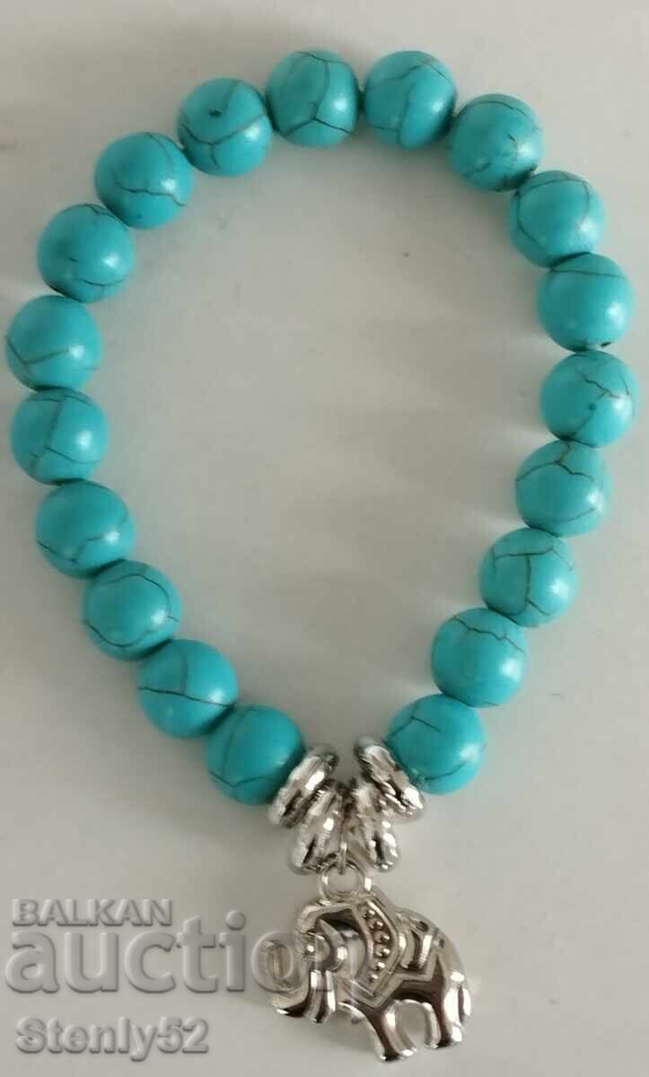 Turquoise natural stone bracelet, weight 26.47 g Turquoise natural stone bracelet, weight 26.47 g