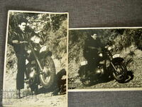 1959 2 buc. fotografie foto motocicletă motor