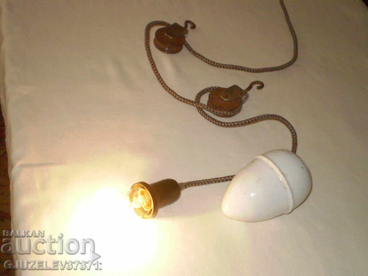 Ceiling lamp, hanging porcelain from the 1920s with price 119.00 BGN | € 60.84 Ceiling lamp, hanging porcelain from the 1920s with price 119.00 BGN | € 60.84