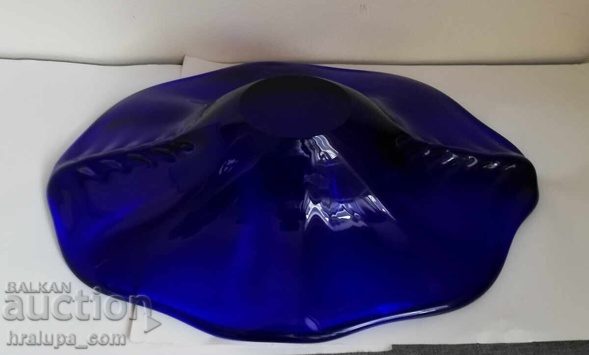 Licitație Fructieră vintage albastru cobalt art deco Licitație Fructieră vintage albastru cobalt art deco