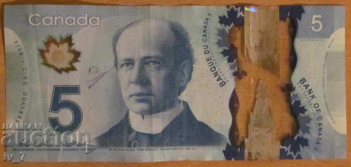 5 DOLLARS 2013, CANADA - Polymer 5 DOLLARS 2013, CANADA - Polymer