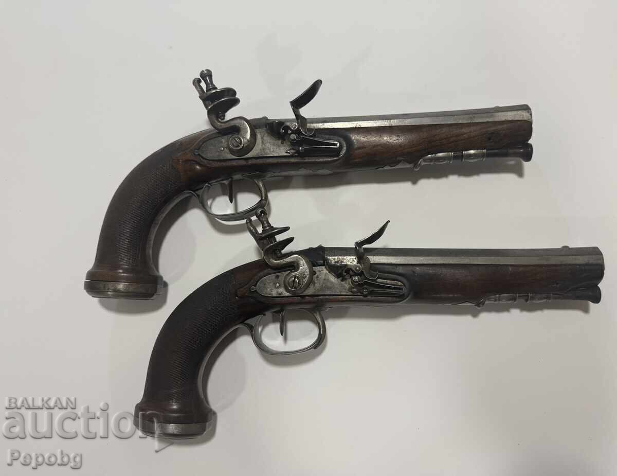 Доставка на Уникален чифт кремъчни пистолети, пищови, револвер