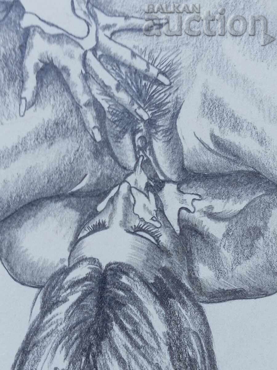 Δημοπρασία Ρετρό γραφικά γυμνό σώμα ερωτικά