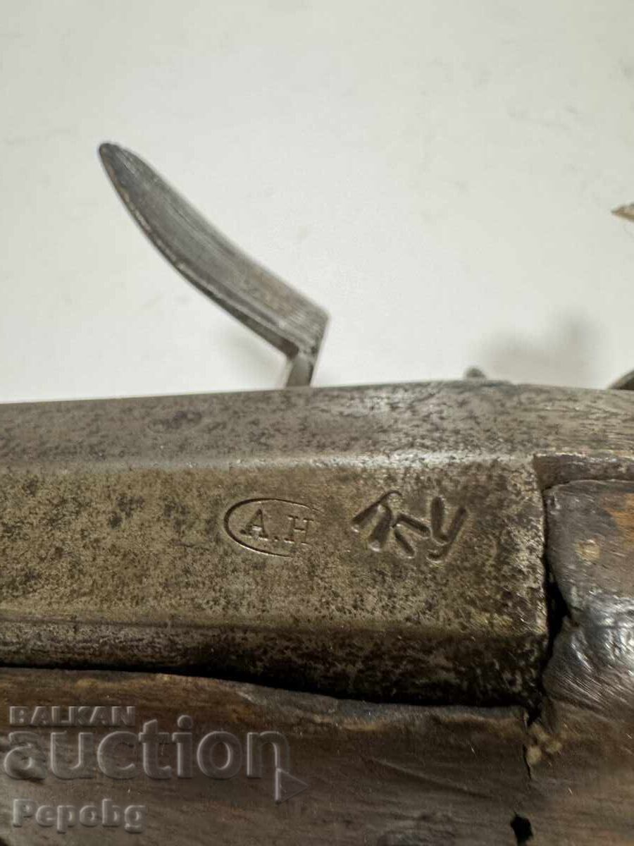 Pușcă veche cu cremene, trombon - 5