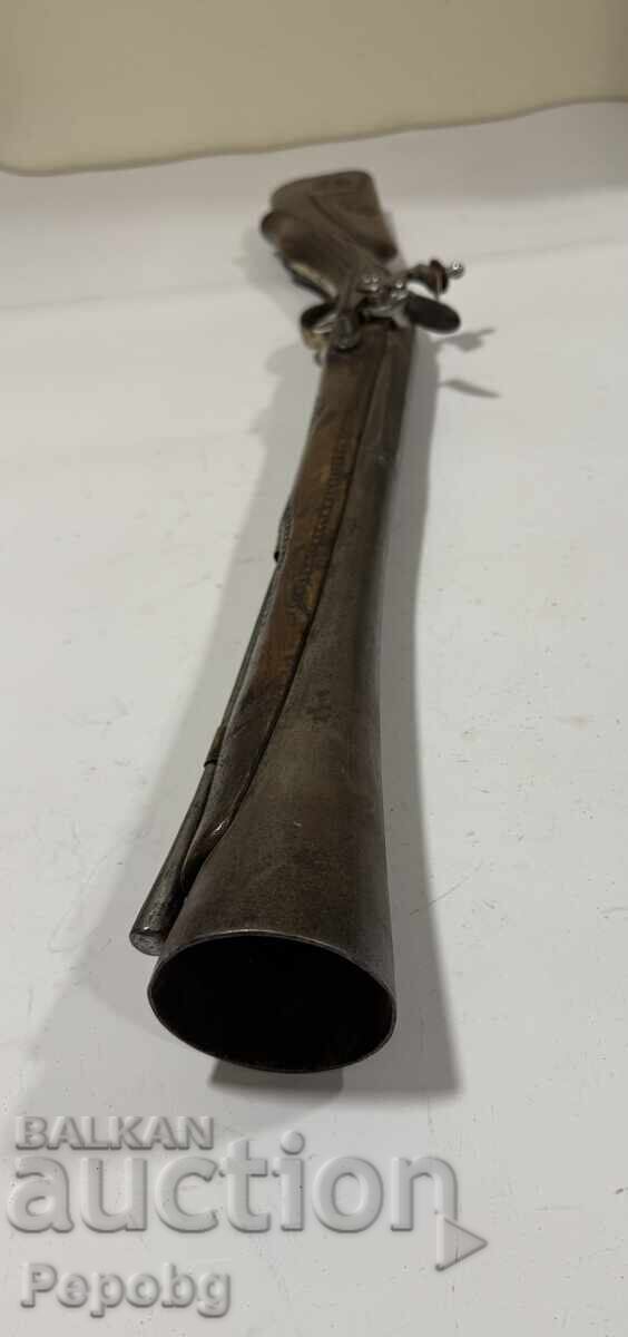 Pușcă veche cu cremene, trombon - 7