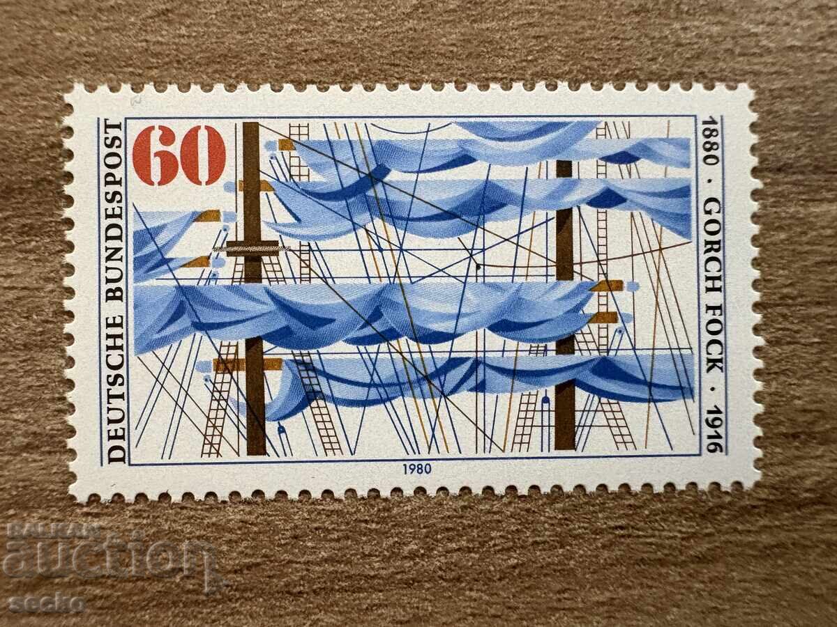 Γερμανία - 100 γρ. από τη γέννηση του Gorch Fock...(1980) MNH
