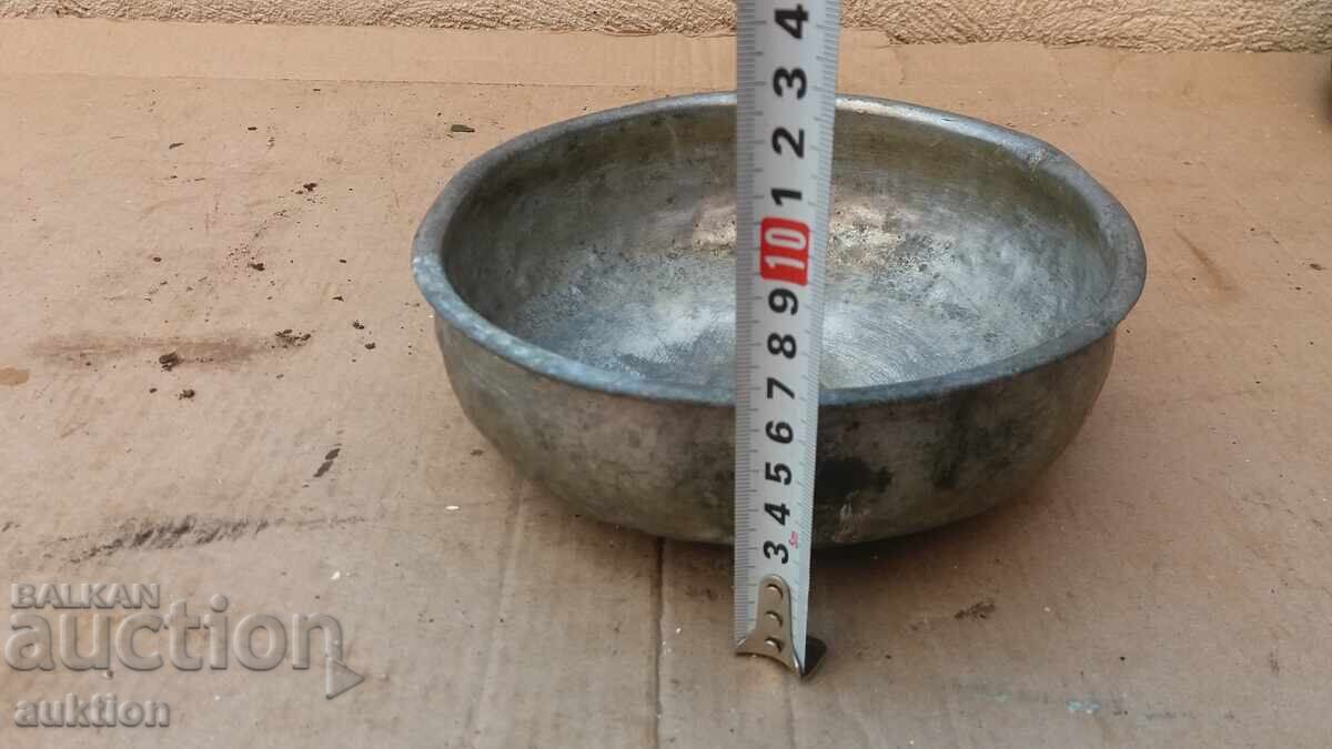 КОВАН ВЪЗРОЖДЕНСКИ КАЛАЙДИСАН ТАС ЗА БАНЯ - ОТЛИЧЕН - 5